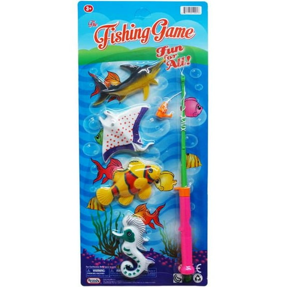 DDI 2322340 4 Piece Assorted Color Fishing Set with 10.25 in. Rod - Case of 96