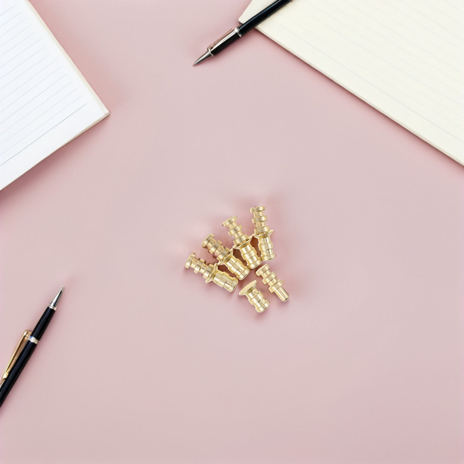 OUNONA 24Pcs Table Leaf Hardware Metal Pins with Wear Resistant Finish for Home Use and Desk Assembly