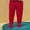 Red, variant on Baby Footed Pants - Soft Cotton Full Coverage Sleeper Pants for & Toddlers - Elastic Waist Warm Trousers (0-24M)