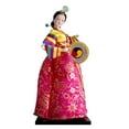 thumbnail image 2 of Kuntesetty Hanbok Doll Korean Geisha Doll Mini Kabuki Statue Traditional Handicraft Antique Style D, 2 of 8