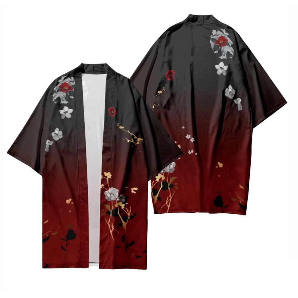Vtuber Vox Akuma Merch Kimono Women/Men Three Quarter Sleeve Harajuku ...