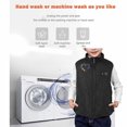 thumbnail image 6 of ZCFZJW Heated Jacket Heated Vest for Kids Boy Girls, Sleeveless Lightweight USB Rechargeable Thick Warm Windproof Full Zip Up Down Jacket, Battery Not Included(Black#52,8-9 Years), 6 of 10