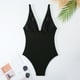 thumbnail image 5 of MKLEKYY Traje De Baño Mujer Women'S Solid Color Summer Beach Swimsuit Swimsuit, 5 of 6
