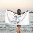 thumbnail image 3 of Toalla de playa con cita de hija adolescente superviviente, toallas de baño de microfibra, manta de playa suave para desfiles, natación, yoga, mujeres y hombres, 3 of 4