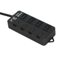 thumbnail image 4 of Hub USB de 4 puertos Interruptor de alimentación independiente Estabilidad de transmisión Interfaz externa de 3,5 mm Suministros electrónicos, 4 of 12