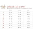 thumbnail image 3 of womens Lavish Blue Lace Front Zipper Corset, 3 of 7