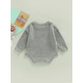 thumbnail image 4 of Bagilaanoe Newborn Baby Girl Boy Knit Rompers Long Sleeve Bodysuits 3M 6M 9M 12M 24M Infant Casual One Piece Short Jumpsuit, 4 of 9