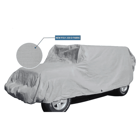 Covered Living Jeep Cover fits 2007-2022 Jeep Wrangler 4 doors Unlimited Poly 200 in Grey