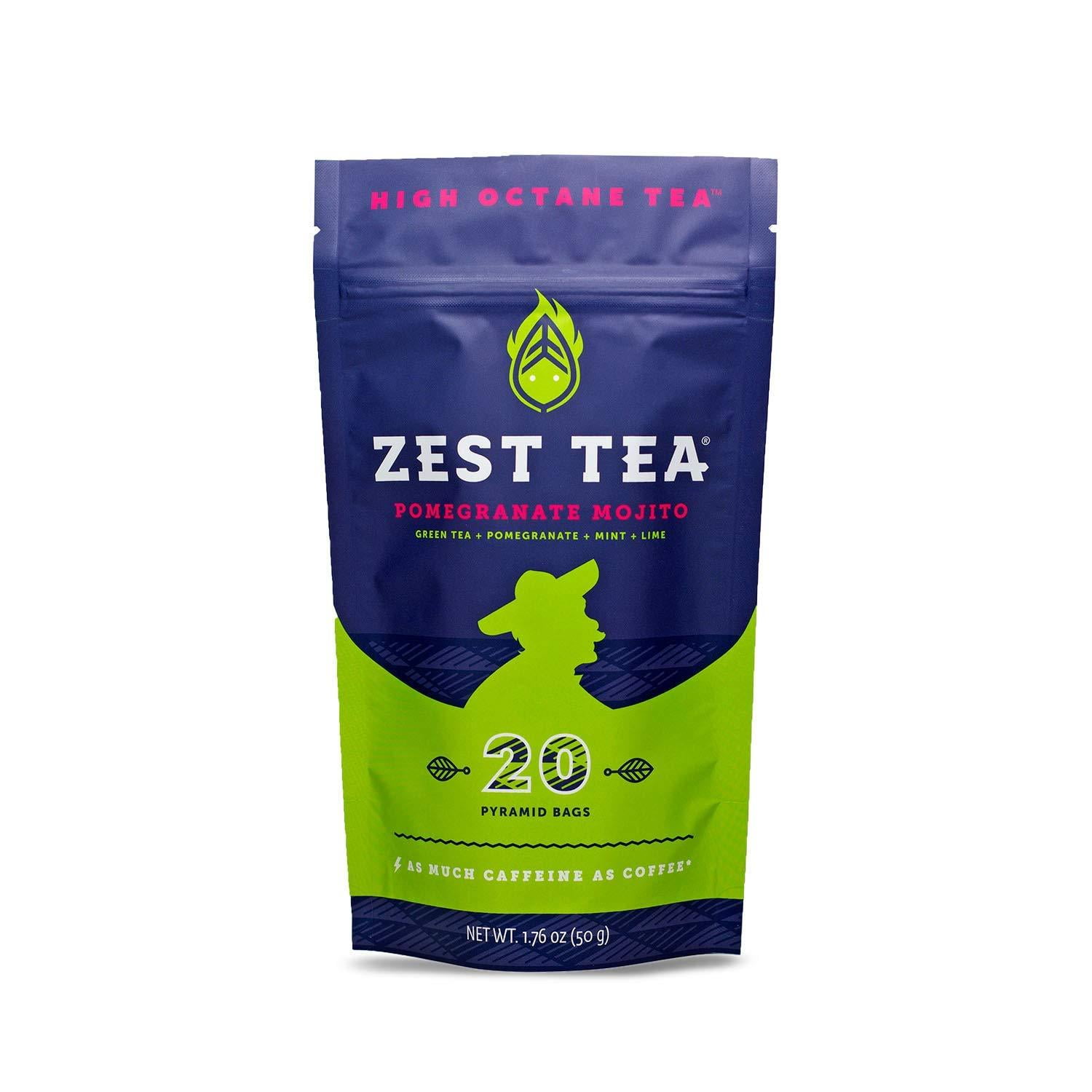 Zest Tea Energy Hot Tea, High Caffeine Blend Natural & Healthy Coffee