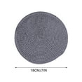 thumbnail image 3 of HongHeng 3 Sets of 7 Inches Woven Cotton Placemats, Thick Heat Insulation Mats, Household Table Mats, Coasters, Bowl Mats, Placemats, 3 of 6