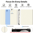 thumbnail image 4 of Kenke Keyboard Case iPad Air 11 Inch M4/M3/M2 (2026/2025/2024), iPad Air 5/4th Gen (2022/2020) 10.9 Inch, Detachable Bluetooth Keyboard Rechargeable with Right Side Pencil Holder & Groove,Cream White, 4 of 8