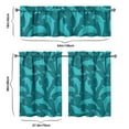 thumbnail image 6 of Kitchen Curtains 36 Inch Short - 3 Panel Set, Shark Whale Dolphin Ocean Theme, Rod Pocket Window Curtain, 100% Polyester for Nautical Farmhouse Kitchen, Easy Wash, 6 of 6