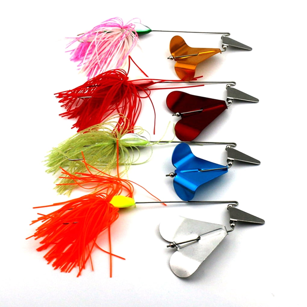 outdoorline Topwater Tractor Fishing Lures Small Fish Buzzbait Skirt