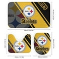 thumbnail image 3 of Pittsburgh 4 Pcs Shower Curtain Set with Non-Slip Rug, Toilet Lid Cover and Bath Mat, Shower Curtain with 12 Hooks, Waterproof Football Shower Curtains for Bathroom Decor, 3 of 6