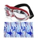 thumbnail image 1 of Gafas de montar para motocicleta plegables de PC PU esponja para motocross y ATV, lente transparente, marco rojo plateado, 1 of 6