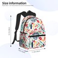 thumbnail image 2 of Pofeuu Barbecue Print Laptop Backpack Travel Canvas Backpack for School Lightweight and Comfortable Backpack College Backpack Schoolbag, 2 of 6