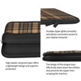 thumbnail image 4 of Pofeuu khaki coffee plaid Print Laptop Carrying Case,13-15-Inch Laptop and Tablet, Sleek Design, Durable and Water-Repellent Fabric, Business Casual or School-15 inch, 4 of 8