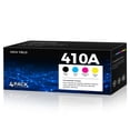 thumbnail image 1 of Paquete de 4 cartuchos de tóner 410A compatibles con HP Laserjet Pro, 1 of 7