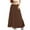 52#Light Brown, variant on Women's Plus Size Maxi Skirt High Waisted Pleated A Line Flowy Tiered Long Skirts Green L