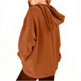 thumbnail image 5 of hotojiny Unisex Kids Plain Hooded Sweatshirt Boys Girls Long Sleeve Pullover Tops Fall Loose Fit Casual Hoodies with Pockets(Coffee aa1,7-8 Years), 5 of 7