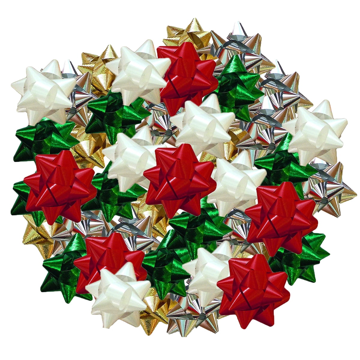 42ct Christmas & Holiday Gift Bows Assortment Peel ‘N Stick 2.5"-3.5 ...
