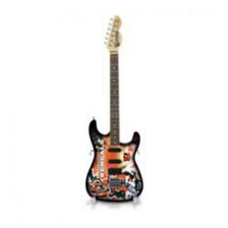 Sports Vault GMNFL07 Cincinnati Bengals Mini Guitar