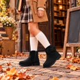 thumbnail image 2 of Xijirk Girls Suede Ankle Boots with Side Zipper and 3D Bow for Fall Outfits and Daily Wear,3-3.5 Years, 2 of 9