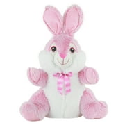 Way to Celebrate Easter Chubby Cheeks Bunny Plush Toy, Pink