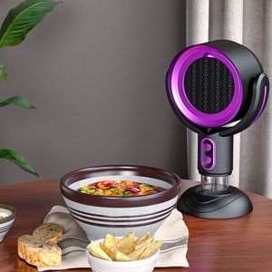 Hotte de bureau, filtre amovible Hotte portable de bureau petit et léger rangement pratique Mini Hotte d'extraction pour cuisines Intérieur BBQ Camping en pot chaud