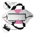 thumbnail image 4 of Balery Pink Gingham Bolsa Tote Estilo Estético con Cremalleras, Bolsa de Hombro, Bolsa de Compras Grande y Plegable, 4 of 8