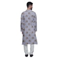 thumbnail image 3 of Atasi Kurta Pyjama de Fête pour Hommes Col Mandarin Manches Longues Kurta Pyjama Ethnique, 3 of 5