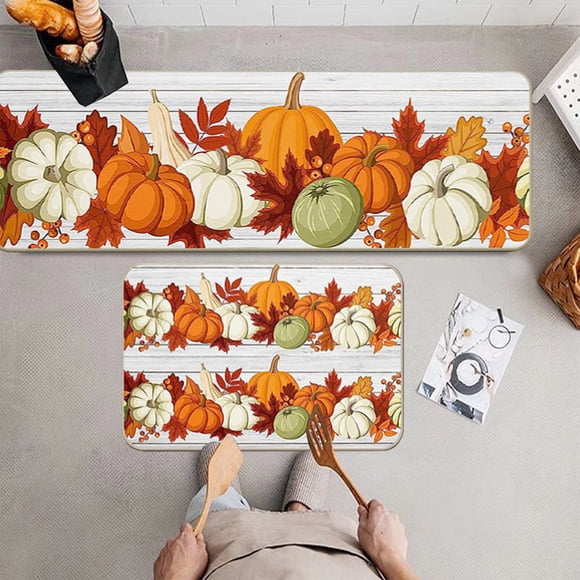 Oioii Kitchen Rugs Kitchen Decor Rugs Set Kitchen Rules Theme Non Skid 2 Piece Kitchen Mats