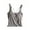 Dark Gray, variant on ZyeKqe Built in Bra Tank Tops for Women Criss Cross Backless Cami Top Sleeveless Undershirts Vest