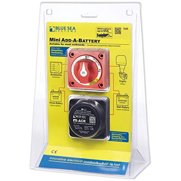 Blue Sea Systems Kit Mini Batterie Additionnelle - 65A Beige