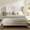 Ivory, variant on King Bed Frame Upholstered Bed with Tall Headboard, Chenille Platform Bed King Size, No Box Spring Needed, Easy Assembly, Ivory