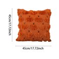 thumbnail image 4 of DVKOVI Fall Throw Pillow Covers Halloween Pumpkin Pattern Soft Plush Faux Couch Cushion Cover for Sofa Chair Orange One Size, 4 of 8