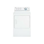 GE GTDP280EDWW - Dryer - width: 27 in - depth: 28.3 in - height: 42 in - front loading - white on white