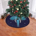 thumbnail image 2 of FMSHPON Constellation Elephant Xmas Christmas Tree Skirt Stand Mat for Holiday Party Decoration Indoor Outdoor 48 inches, 2 of 3