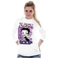thumbnail image 3 of Kanji Style Cartoon Just Say Boop Women's Long Sleeve T Shirt Brisco Brands M, 3 of 6