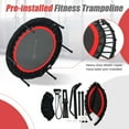 thumbnail image 6 of Costway Foldable Adjustable Trampoline Fitness Rebounder with Resistance Bands, Red, 40.00" x 40.00" x 42.50", 6 of 8