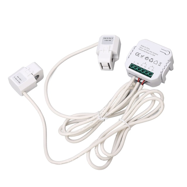 Smart Electricity Usage Watt Meter Energy Consumption Real Time Monitoring WiFi APP Control 100-240VAC For Home Appliances Single Phase Clamp Electricity