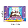 thumbnail image 3 of Wanfds 10 Piece Happy Easter Cards Colorful Eggs Rabbits For 2025 Easter Assortment Note Card Spring Greeting Cards For Party Spring Holiday 5 Designs For Gifts(B), 3 of 6