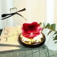thumbnail image 4 of Lámpara LED romántica con forma de rosa y cubierta de vidrio simulado, luz de noche en forma de corazón para el día de San Valentín, regalo perfecto en color rojo rosado, 4 of 8