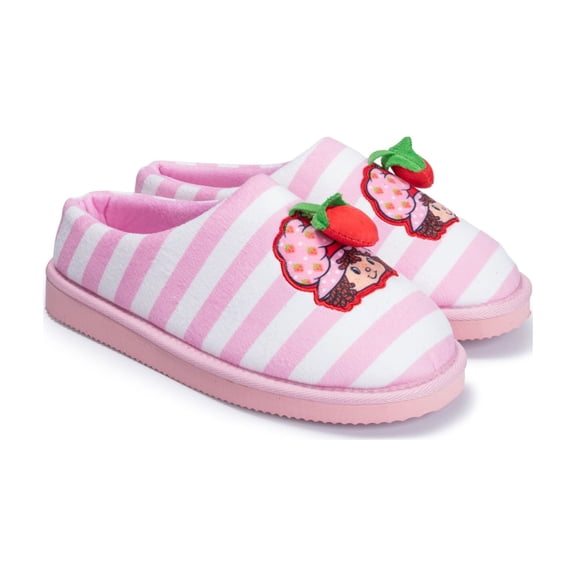 Ladies Strawberry Shortcake Micro Plush Scuff Sawtooth Slipper