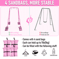 thumbnail image 3 of G TALECO GEAR Foldable Swing Stand for Kids, Toddler Swing Frame, Metal Swing Sets for Backyard, Outdoor/Indoor, Fits for Most of the Toddlers Swings, Pink, 3 of 8