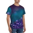 thumbnail image 5 of Rocae Purple and Green Glitter for Men's Moisture-Wicking Crew Tee - T-Shirt for Sports, Outdoor Activities, and Casual WearXX-Large, 5 of 9