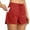 Red, variant on Hvot&aat Fashion Women Yoga Shorts Solid Color Drawstring Shorts Hiking Athletic Shorts Joggers Workout Shorts