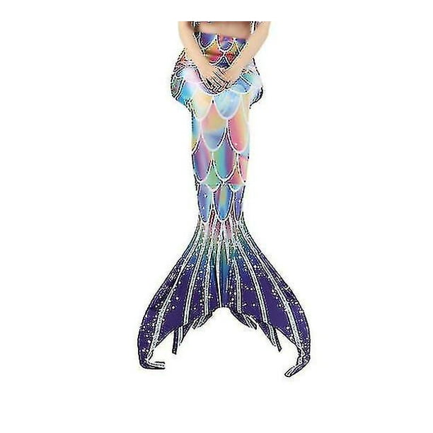 Aleko Mermaid Tails For Swimming For Kids And Adults With Monofin Dark Blue  L 