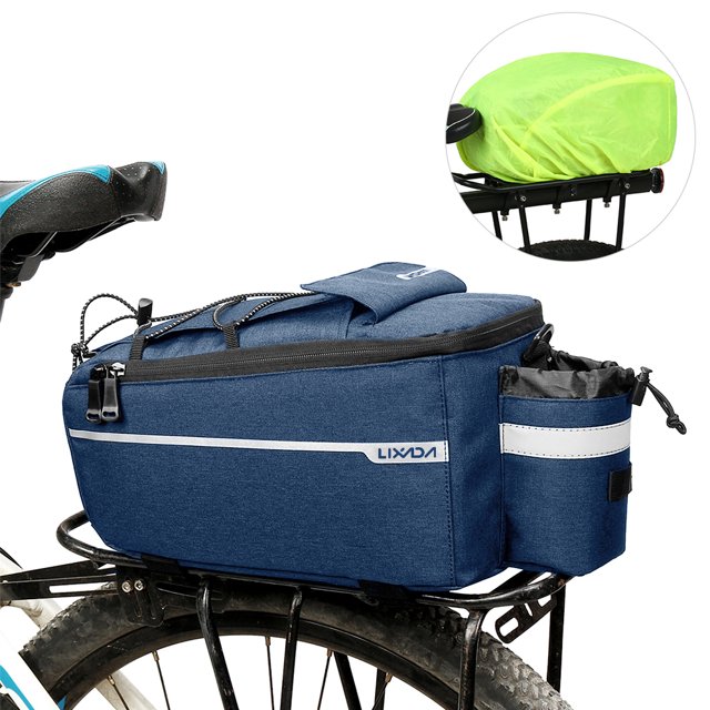 Lixada Bolsa aislante para maletero con cubierta para la lluvia Impermeable Ciclismo Bicicleta Porta Lixada Alforja de bicicleta