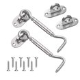 thumbnail image 1 of MasteelfCA 4pcs 4 Inch Stainless Steel Thick Hook Door and Window Hook European Style, 1 of 7